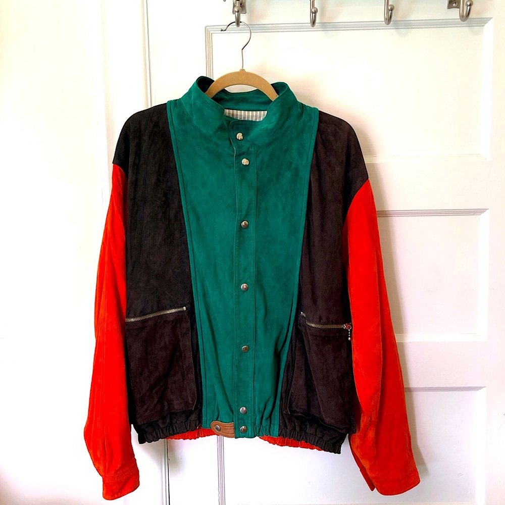Rare vintage Giorgio Armani Suede Leather Jacket